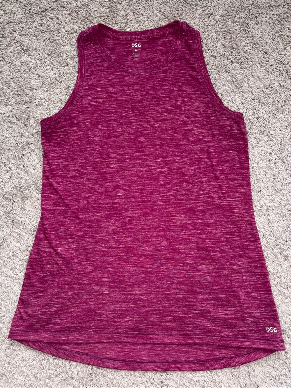 DSG Women's Sleeveless Tank in Deep Berry Heather